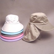 Cap Visor W/Ear Flaps 6 Assorted Summer Colors