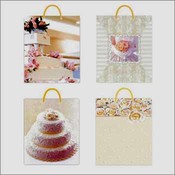 Large Cake Design Gift Bag-4 Assorted