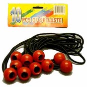 10 Piece 9" Elastic with 2 Balls Bungee Cord