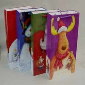 4 Assorted XL Bear Santa Bags