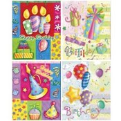 4asst Bday Gift Bags Xl