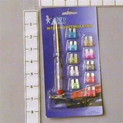10Pc Auto Fuses W/Tester