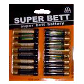 16 Piece AAA Super Batteries