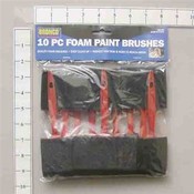 10Pc Foam Paint Brushes