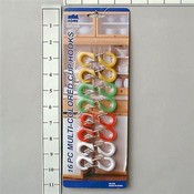 16Pc Color Cup Hooks