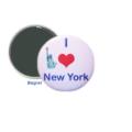 I Love NY Statue of Liberty 2.25" Round Magnet