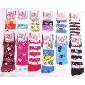 Ladies Toe Socks with Decals