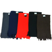 Winter Fleece Scarf-Solid - 6 Dozen