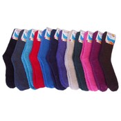 Ladies Fuzzy Socks, solid colors
