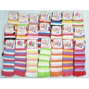 Ladies Fuzzy Toe Socks