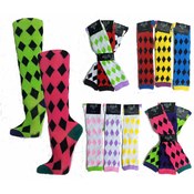 Knee High Computer Argyle Socks