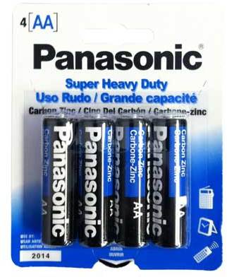 4 Pack AA Panasonic Batteries