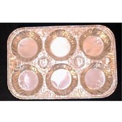 Aluminum Foil 6 Cup Muffin Pan