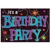 The Party Continues Birthday Invitations