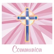 Stained Glass Pink Beverage Napkins - Communion(Case of 3)