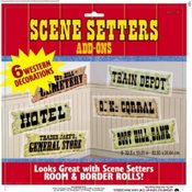 Western Theme Wall Decorations(Case of 4)
