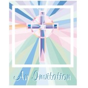 Stained Glass Party Invitations(Case of 3)