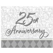 25th Silver Anniversary Party Invitations