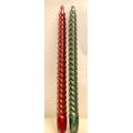 12" Metallic Spiral Taper Candle Assortment