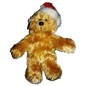 7" Beige Christmas Plush Bear