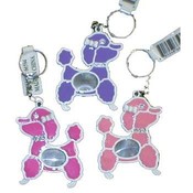 Poodle Photo Frame - Keychain w/Rhinestones