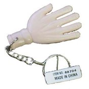 Bendable Hand Keychain.