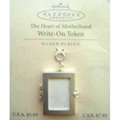 Hallmark Silver-Plated Write On Token/Charm