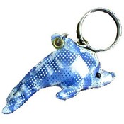 Blue Dolphin Sand-filled Keychain