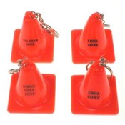 Construction Cone Keychain