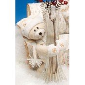 5" Sitting Christmas Plush Huggum Bear