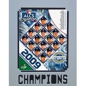 2009 New York Yankees AL Champs Stat Frame