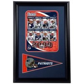 2009 New England Patriots 12x18 Pennant Frame