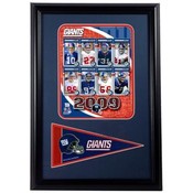 2009 New York Giants 12x18 Pennant Frame