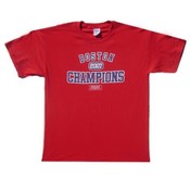 Red 2007 Boston "Distressed" Champions T-Shirt