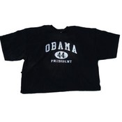 Barack Obama DIstress Black T-shirt