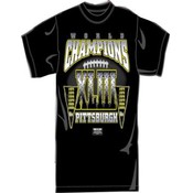 Black Pittsburgh Champions "Pennant" T-Shirt