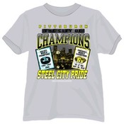 Grey Pittsburgh "City of Champions" T-Shirt