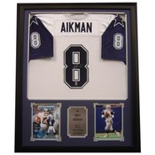 Troy Aikman 30x34 Autographed Alternate Jersey Fra