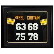 Steel Curtain Autographed Jersey in a 36" x 44" De