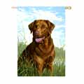Regular Sized Flag - Chocolate Lab