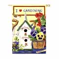 Regular Sized Flag - Pansies &amp; Friends