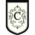 Garden Sized Applique Flag - Monogram "C"
