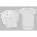 Infant Short Sleeve One Piece Creeper - White