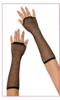 EAN 4890808000748 product image for Long Fishnet Gloves - Black | upcitemdb.com