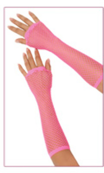 EAN 4890808000786 product image for Long Fishnet Gloves - Fuchsia | upcitemdb.com