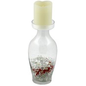  Pillar Candle Holder w/Flameless Candle...
