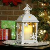  Small Winter Lantern - w/ Flameless Can...