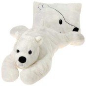 18" Polar Bear Peek-A-Boo Pillow