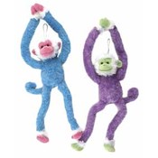 13" Monkeys With Sound Plush