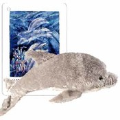 18"  Grey Dolphin  Plush